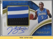2015 Panini Immaculate Premium 14/25 Victor Oladipo #PPA-VOL Patch Auto READ 3f2