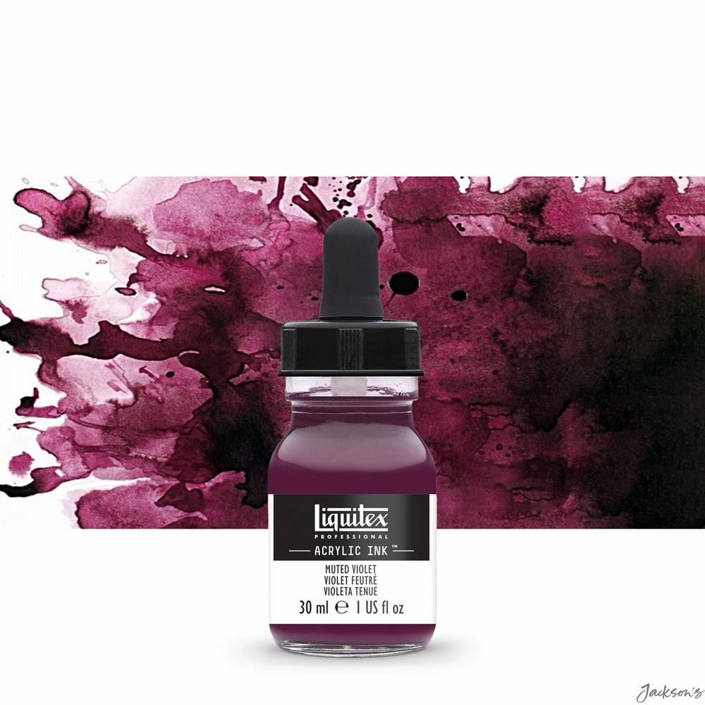 Liquitex Professional Acrylic Ink 30ml Muted Violet Fluid Paint For Art Craft - Image 2
