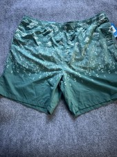 Columbia Swim Trunks Size 2X-Large Green Shorts 8 In Seam