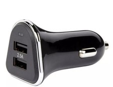 Image of Ring Dual Smart USB In Car Charger 2.5A Fast Charge 12V/24V