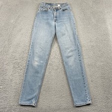 Levi's Jeans Womens 7 Long Blue 512 Slim Fit Tapered Leg High Rise Denim Vintage