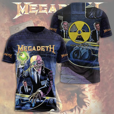 Megadeth 90s Countdown to Extinction  Unisex All Size 3D AOP Shirt Gift fans