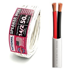 - 14/2 Audiophile Speaker Wire (50 Feet) 14AWG Gauge - Made in USA - in Wall ...