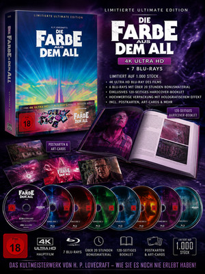 DIE FARBE AUS DEM ALL-LIMITIERTE ULTIMATE EDITION-4K Ultra HD -7 Blu-rays-NEU/O