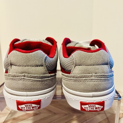 VANS CALDRONE SKATE SHOES SNEAKERS CHARCOAL GRAY RED WHITE NEW IN BOX MEN\'S 11 Vans Kid main image 3