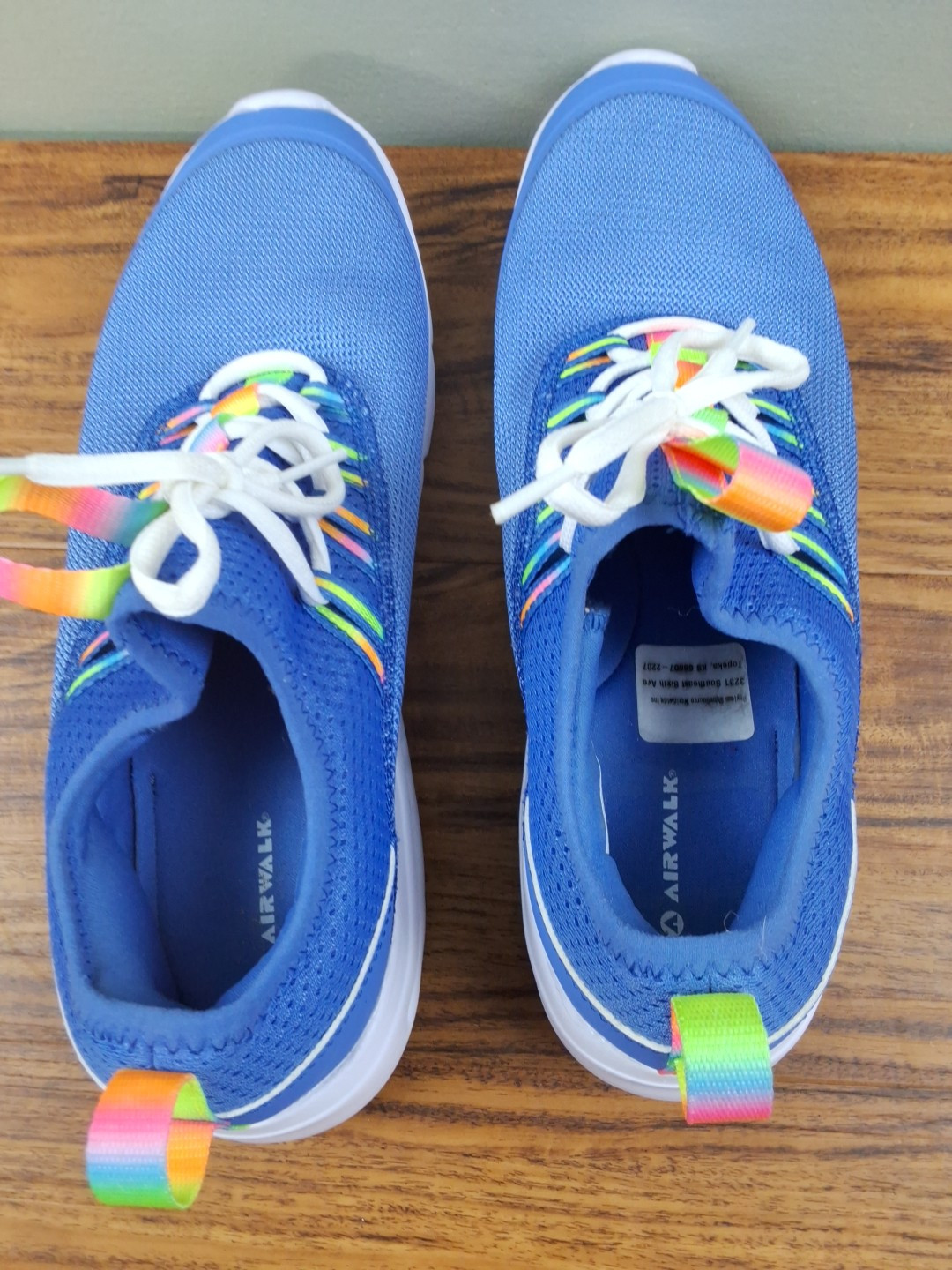 Payless Airwalk Women's Size 12 Sneakers Blue Walking Casual Colorful 