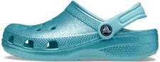 Crocs Kids Unisex Classic Glitter Clog Little Kid/Big Kid Pure 4 Big Kid