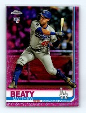 2019 Topps Chrome Update #34 Matthew Beaty Pink Refractor Rookie