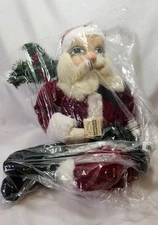 RARE JOE SPENCER 33" SANTA JONAS GATHERED TRADITIONS HANDCRAFT FOLK ART VTG NEW 
