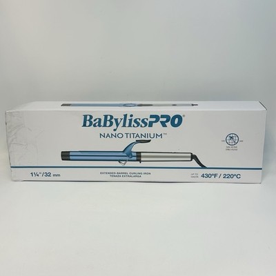 BabylissPRO Nano Titanium Professional Curling Iron - 1 1/4'' - *NEW DAMAGED BOX*