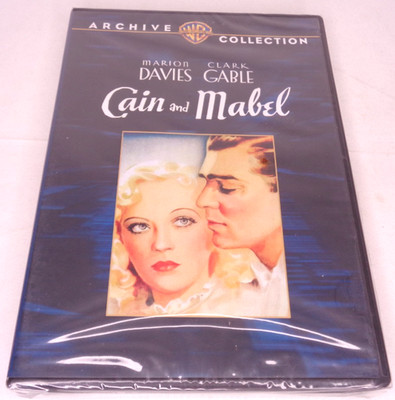 Cain and Mabel DVD NEW Sealed 1936 B&W Romantic Comedy Clark Gable Full Screen