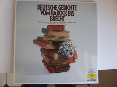 3 LP Deutsche Gedichte vom Barock bis Brecht Will Quadflieg maria Becker ++