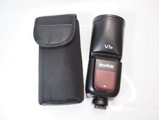 Godox V1S TTL Round Head Flash for Sony Clean With Case and Battery JAPAN