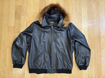 Supreme/Schott Hooded Leather Bomber Jacket (SS24)