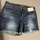 Pantaloncini jeans donna Arizona Jean Co. taglio midi baffi nuovi con etichette taglia 9 30x5