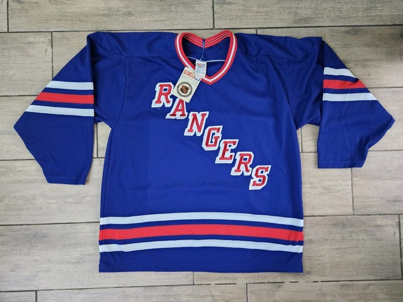 Rare 1994 New York Rangers CCM Maska Air Knit Hockey NHL Jersey Sz L NWT