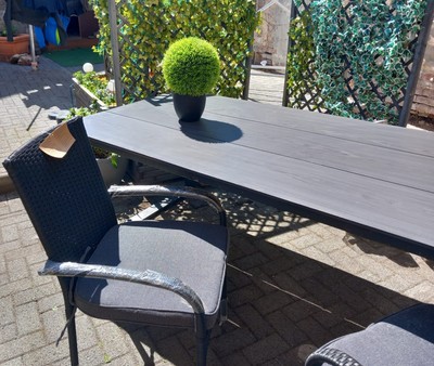 GartenmöbelSet aus Kunststoff / stahl mit Polstern gebraucht eBay.de