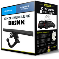 Abnehmbare AnhäNgerkupplung FüR Citroen Berlingo 06.18- Typ Er/ Ec/ K9 Brink NEU