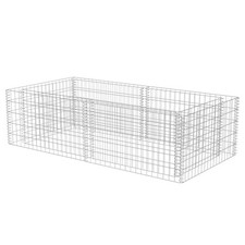 Gabion Planter 180x90x50cm Garden Landscaping Wall Rock Pot Cage Basket vidaXL