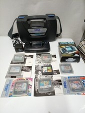Sega Game Gear With Carry Case + Magnifying Glass, Plus 8 Games 