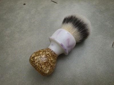 Grizzly Bay 26mm Shave Brush W/ AP Shave Co G5A SHD Premium Synthetic Knot