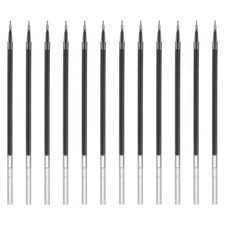 12Pack 0.5mm Gel Pen Refills for Coloring, Medium Point Pens Refills, Blue Black