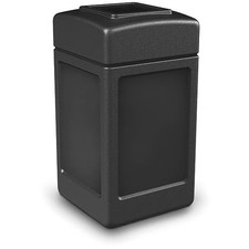 Commercial Zone Products PolyTec 42-Gallon Trash Can: Square, Open-Top Lid,