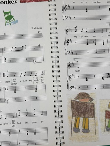 The Raffi Singable Songbook, Sheet Music Songbook, 1980 HC Spiral-Bound Kids Vtg - Bild 4 von 15