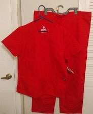 Adar Men Women Medical Nursing Uniform Multi Pocket Scrub Size M