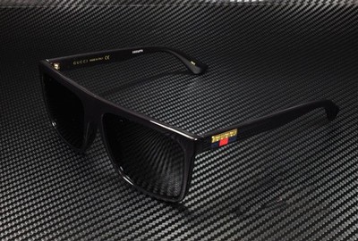 GUCCI GG0748S 001 Black Grey Rectangle Men display picture 1