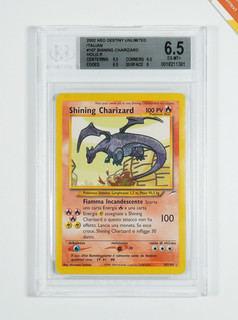 Pokemon BGS 6.5 Shining Charizard #107 Neo Destiny Unlimited 2002 Deutsch