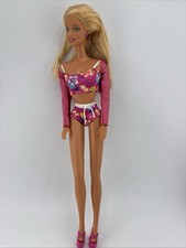 1999 Hawaii Barbie Doll Mattel 24614 PINK SWIMSUIT C191
