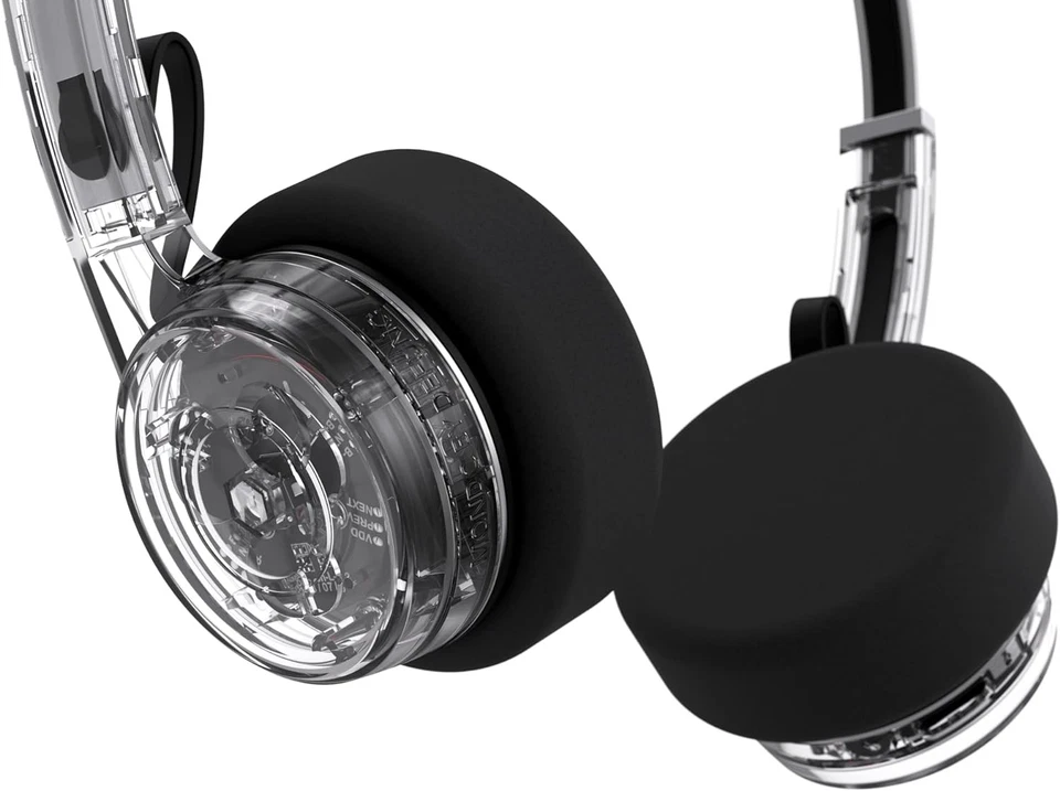 MONDO Freestyle On-Ear Bluetooth Headphones, Transparent - Image 4 of 4