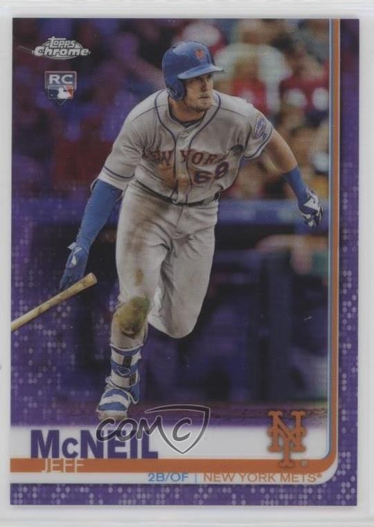2019 Topps Chrome Purple Refractor /299 Jeff McNeil #152 Rookie RC 04xs