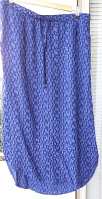 WIE NEU! Eddie Bauer. Langer Sommerrock, Gr. L, blau