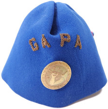1920s Greek American Progressive Association Gaba Fez Hat Badge Pin Antique Hel