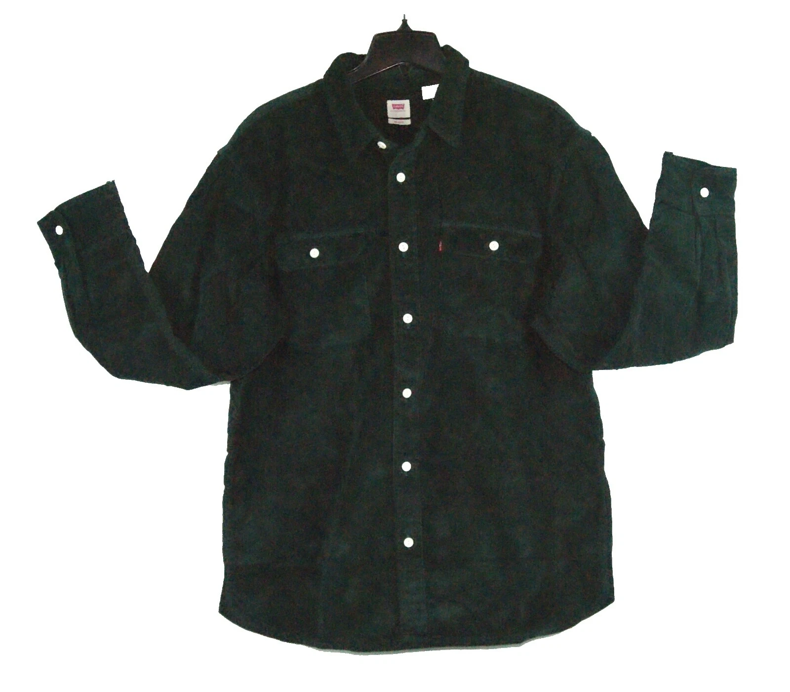 Botón Casual sólido algodón Levi's - Down Shirts for Men