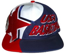 VINTAGE 90's OLYMPIC USA BASKETBALL DREAM TEAM II 94' LOGO/ATHLETIC SNAPBACK HAT