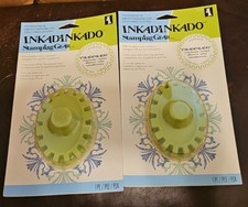 NEW Lot of 2 Inkadinkado Oval Stamping Wheels 65-32022 Stamping Gear Tools Cling