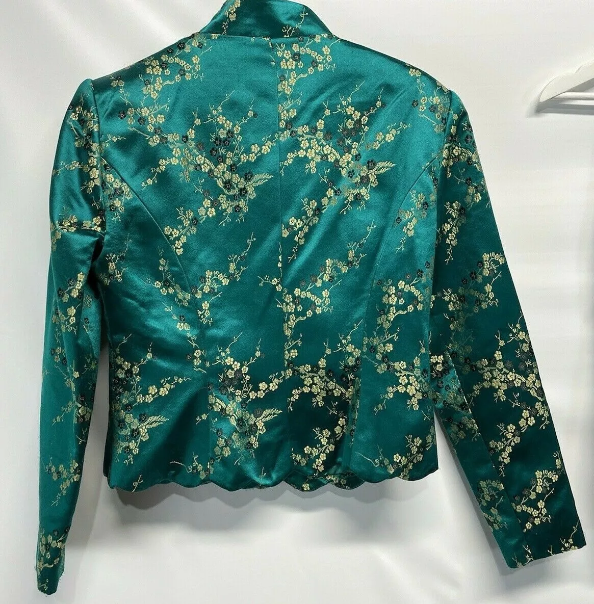 JBS Ltd Vintage Silk Short Jacket Asian Style Party Cocktail Rich