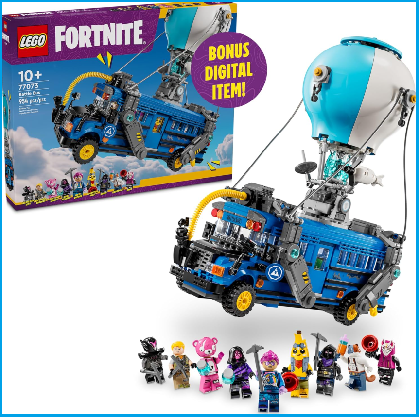 LEGO Fortnite Battle Bus 77073 Building Kit for Kids Collectible Toy