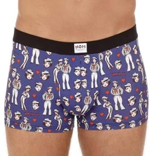 HOM Herve Lenfoire Navy Comfort Boxer Brief mens underwear short sailors blue