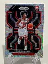 2021-22 Panini Prizm Ayo Dosunmu RC Rookie Silver Wave #271