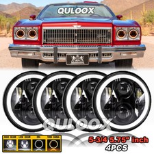 4pcs 5 34 5.75inch Round Led Hilo Headlights For Chevrolet Caprice 1966-1976