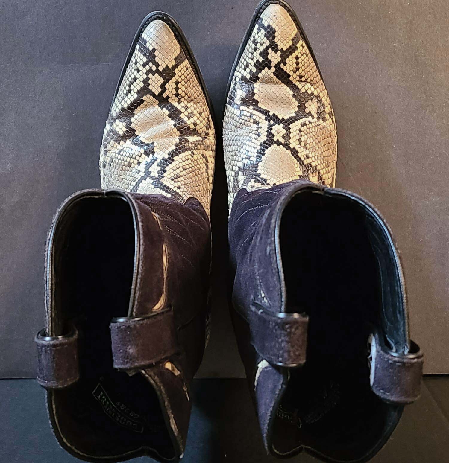 Vintage Womens Code West Python Snakeskin Boots/S… - image 10
