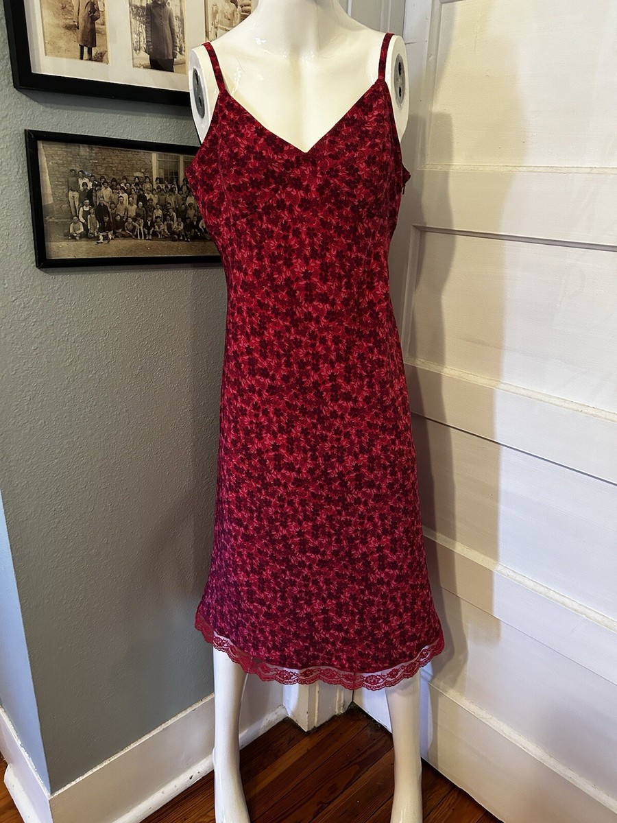 90s floral spaghetti strap dress Vintage Express Y2K Slip 9/10 Small Micro thg-rejected Backless Bra for Women Size:XS - Regular Tag reads City Triangles