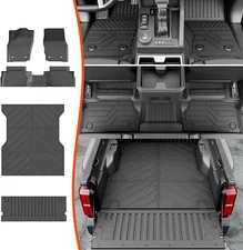 For 2024-2025 Toyota Tacoma Floor Mats Bed Mats Truck Bed Liners Tailgate Mat