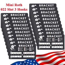 1-20 Packs Dental Orthodontic Braces Metal Brackets Mini Roth 022 Slot 3 Hooks