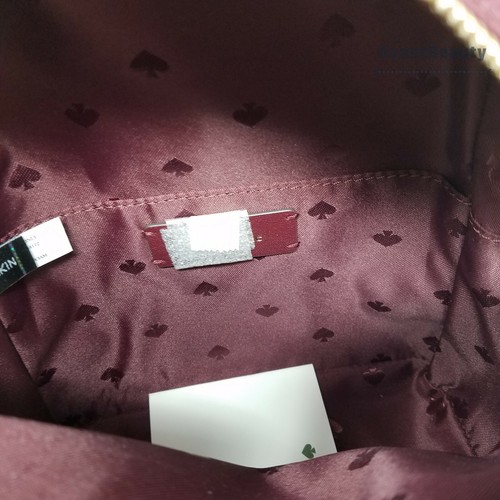 Kate Spade Natalia Mini Convertible Backpack CherryWood Crossbody Quilted NWT - Picture 11 of 12