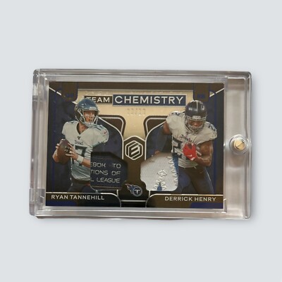 2020 Elements Ryan Tannehill Derrick Henry Cobalt Team Chem Dual Patch Tag #9/10